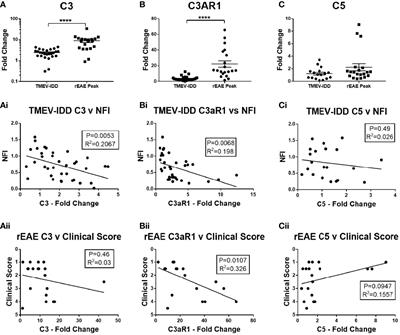 Divergent complement system activation in two clinically distinct murine models of multiple sclerosis